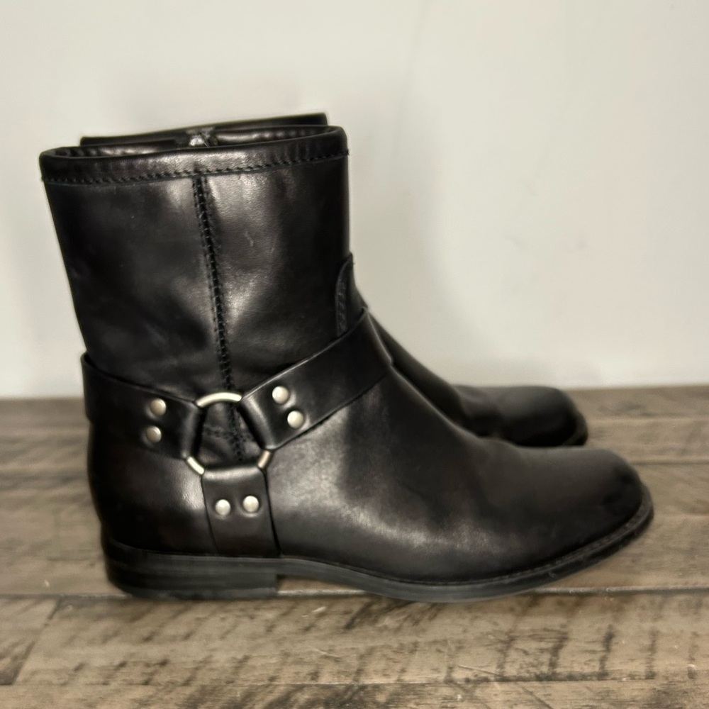 House Of Harlow 1960 Portia Motorcycle Boots with Interior Zip Closure